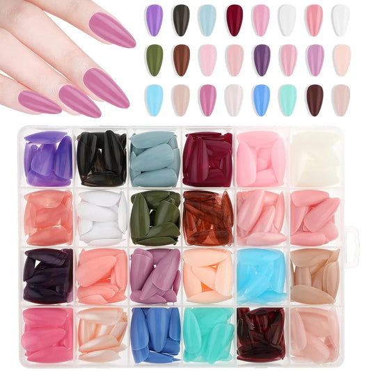 576Pc Artificial Nails Pack Of Nails for Girls